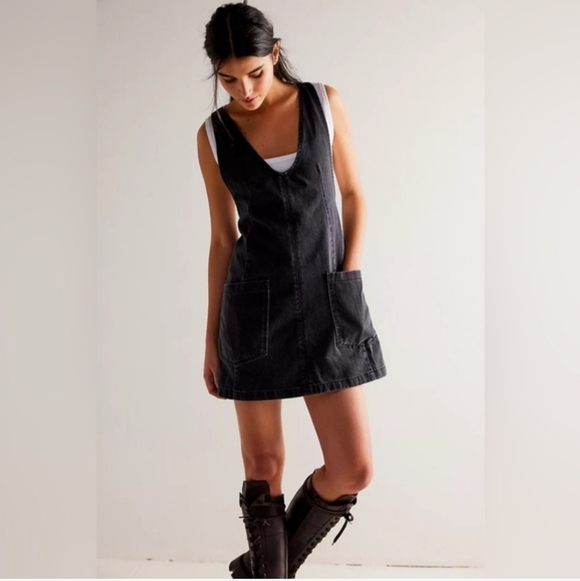 We The Free Dresses & Skirts - WE THE FREE High Roller Skirtall Large Mineral Black Free People EUC